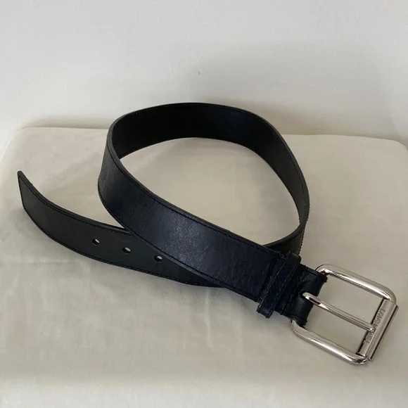 Michael Michael Kors Black Leather Belt NWT Size Small NWT Michael Kors Women 2 for 1 Belt Set Black and Brown MK  main image 4
